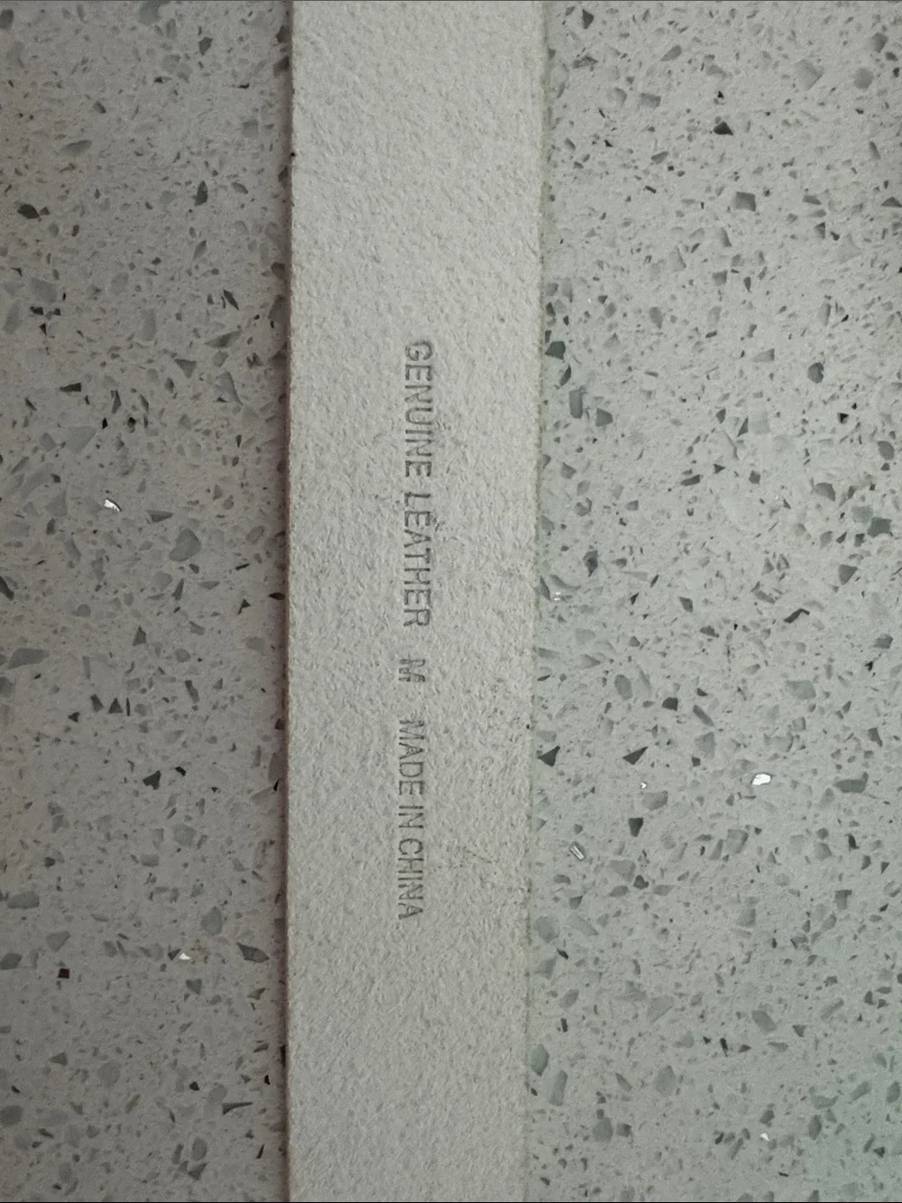 Genuine Leather Belt Strap white